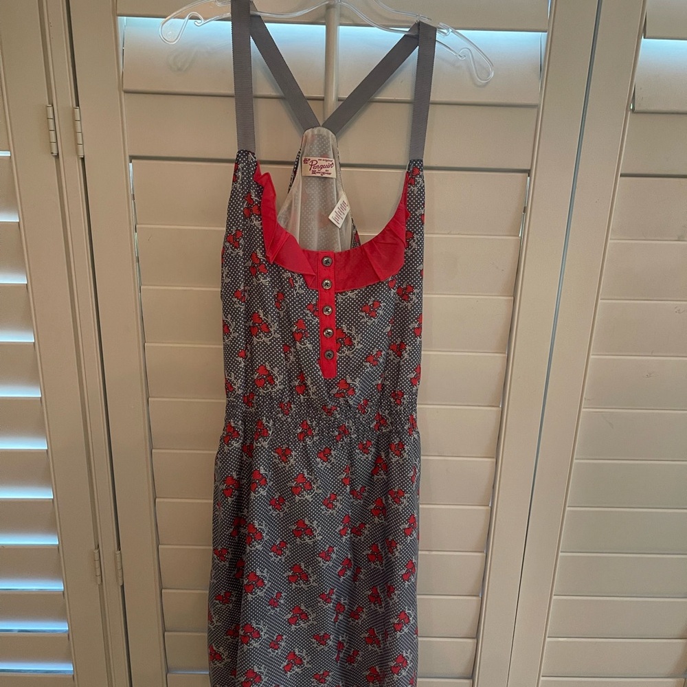 Original Penguin Polka Dot Dress with Red and Blue